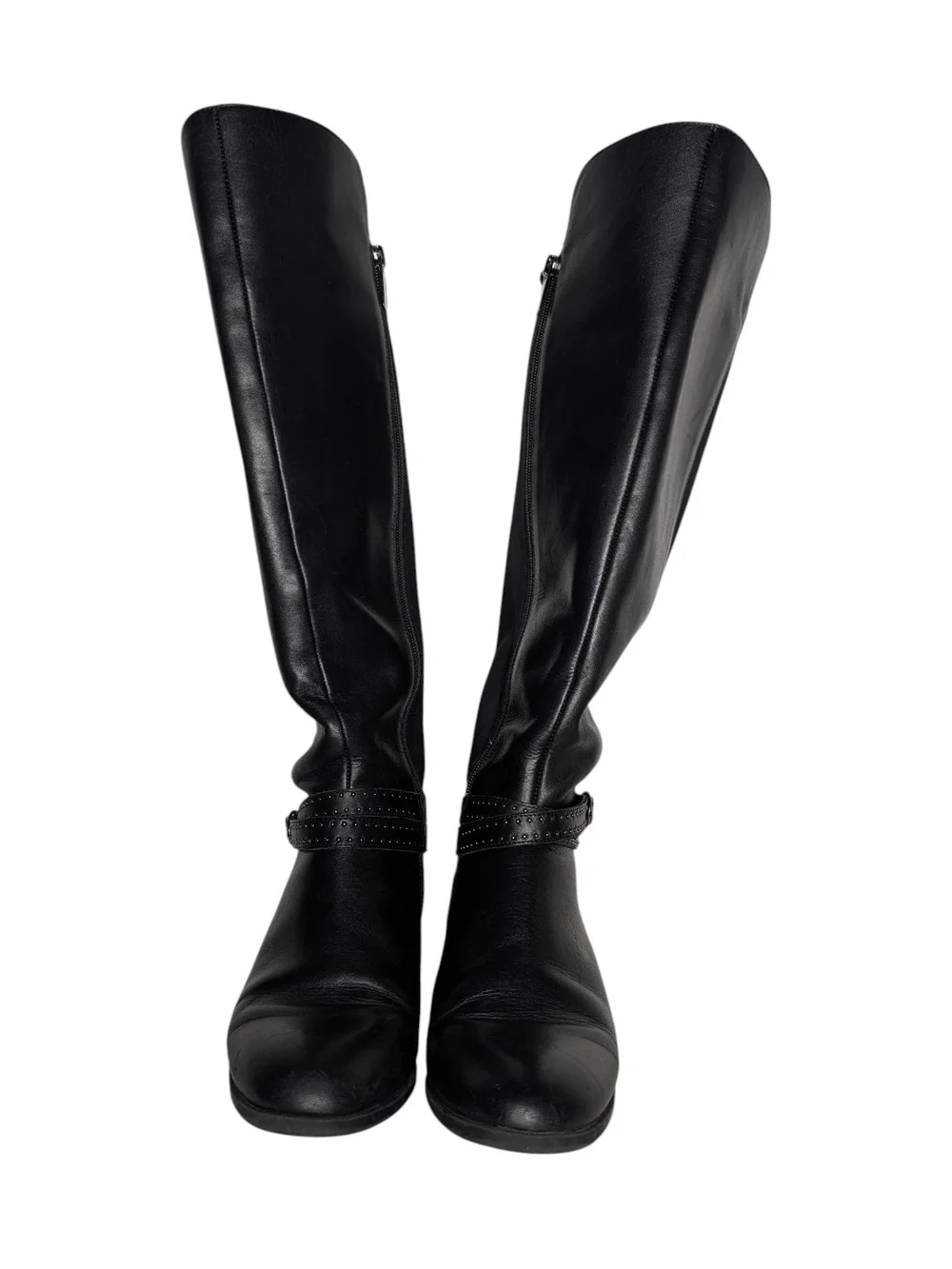 Bandolino Black Studded Riding Boots